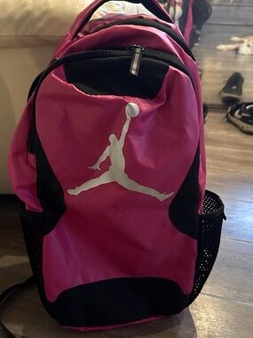 Jordan Pink and Black Jumpman Backpack